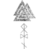 Valknut with Odin runes