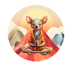 Yoga dog, Namaste, chill, customizable