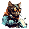 Biker Cat
