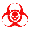 Biohazard Skull Icon