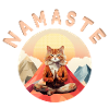 Namaste! Yoga cat, chill, customizable