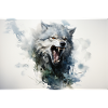 Bozkurt - grey wolf abstract