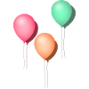 Balloons pastel