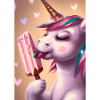 Eiscreme Einhorn