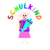 Strichmännchen Schulkind