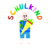 Strichmännchen Schulkind