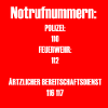 Notrufnummern