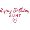 Happy Birthday Aunt