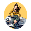 Pinup Maelle pilot