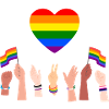Heart Gay pride