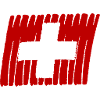 Suisse Drapeau suisse peint