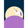 Mond Einhorn Minimal