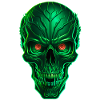 Green Techno Skull