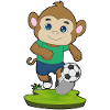Monkey Soccer Player Soccer