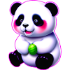 Mignon bébé panda ours
