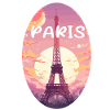 Pastellrosa Paris