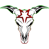 Crâne de vache effrayant