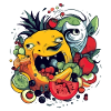 Fruit-devouring pineapple