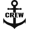 Crew mit Anker das Team Design