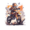 Enfants de motocross