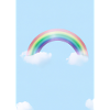 Regenbogen und Wolken