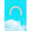 Regenbogen und Wolken