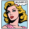 I'm overit, ragazza pop art