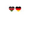 Kenya Germany Heartbeat Flag Kenyan