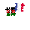 Kenya France drapeau franco-kényan