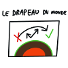 le drapeau du monde.