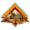 Zebra in der Savanne
