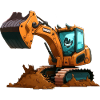Large excavator