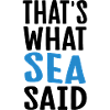 That's what sea said