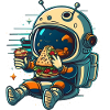 Cute astronaut