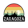 Zaragoza Spanien Flagge Skyline Reise-Souvenir