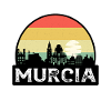 Murcia Spanien Flagge Skyline Reisesouvenir