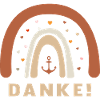 Danke! Regenbogen personalisierbar