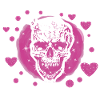 Heartfelt Skull - Hearts