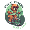 Pedal Power Teddy fait du vélo