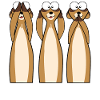Meerkats instead of 3 monkeys