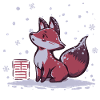 Winter-Schneefuchs