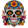 Mexican sugar skull