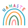 Namaste, Regenbogen, personalisierbar