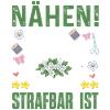 Nähen Strafbar Nähmaschine Geschenkidee