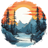 Nature River Landscape