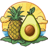 Avocado Pineapple summer