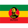 REGGAE FLAG - HAILE SELASSIE - JAH RASTAFARI