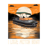 I Love Motor Boat Parade Motorboating Quote