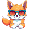 Cooler Nerd Fuchs – Entspanntes Tier-Design