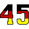 45 number symbol Germany